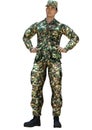 Handsome Asian Soldier in Camouflage Uniform Royalty Free Stock Photo