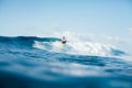 handsome athletic man surfing Royalty Free Stock Photo