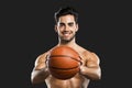 Handsome basketball player Royalty Free Stock Photo