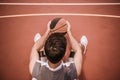 Handsome basketball player Royalty Free Stock Photo