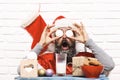 Hipster santa claus Royalty Free Stock Photo