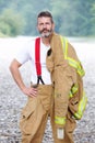 Handsome Blue Collar man in work wear Royalty Free Stock Photo