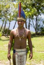 Handsome Brazilian indian man from tribe in Amazon, Brazil Royalty Free Stock Photo
