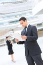 Handsome Business Man at Office Building Royalty Free Stock Photo