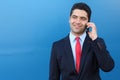 Handsome businessman calling by phone isolated Royalty Free Stock Photo