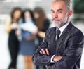 Handsome businessman standing Royalty Free Stock Photo
