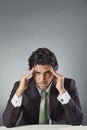 Handsome businessman with worried expression Royalty Free Stock Photo