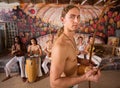 Handsome Capoeira Berimbau Performer