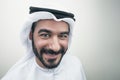Handsome Confident Arab businessman smiling, Arabian Businessman