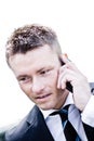 Handsome Corporate Man On The Phone Royalty Free Stock Photo