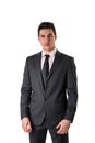 Handsome elegant young man with suit and neck-tie Royalty Free Stock Photo