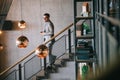 Handsome executive business man, ceo, coworker at the workspace office Royalty Free Stock Photo