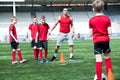 Handsome Football Coach Giving Instructions Royalty Free Stock Photo