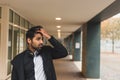 Handsome Indian man posing in an urban context Royalty Free Stock Photo