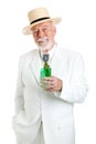 Kentucky Colonel Enjoys Mint Julep Royalty Free Stock Photo