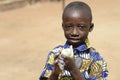 Handsome Little Black Boy Cleaning Hands Posing as a Health Concept Against Virus, Bacteria, Disease and Illness