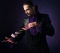 Handsome magician Royalty Free Stock Photo