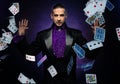 Handsome magician Royalty Free Stock Photo