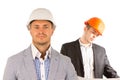 Handsome Male Engineers on White Background