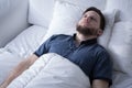 Handsome male with sleep disorder Royalty Free Stock Photo