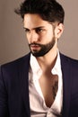 Handsome man with a low fade haircut Royalty Free Stock Photo