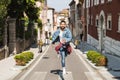 Handsome man posing in an urban context Royalty Free Stock Photo