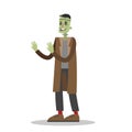 Handsome man in a frankenstein costume Royalty Free Stock Photo