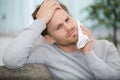 handsome man suffering from toothache Royalty Free Stock Photo