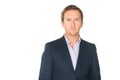 Handsome man in suit isolated Royalty Free Stock Photo
