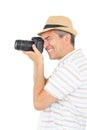 Handsome man taking picture Royalty Free Stock Photo