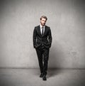 Handsome man wearing a suit Royalty Free Stock Photo
