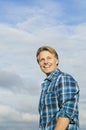 Handsome mature blond man in his forties Royalty Free Stock Photo