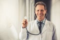 Handsome mature doctor Royalty Free Stock Photo