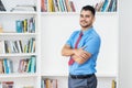 Handsome mexican hipster businessman with tie