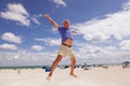 Handsome middle age man at the beach Royalty Free Stock Photo