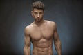 Handsome muscular guy with great hairstyle Royalty Free Stock Photo