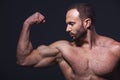 Handsome muscled man Royalty Free Stock Photo