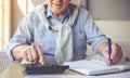 Handsome old man at home Royalty Free Stock Photo
