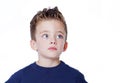 Handsome portrait of a boy looking to the side Royalty Free Stock Photo