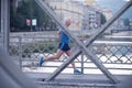 Handsome senior man jogging Royalty Free Stock Photo