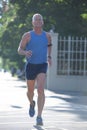 Handsome senior man jogging Royalty Free Stock Photo