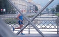 Handsome senior man jogging Royalty Free Stock Photo