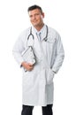 Handsome smiling doctor portrait Royalty Free Stock Photo