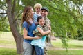 Handsome soldier reunited with family