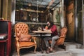 Handsome stylish man enjoying his drink Royalty Free Stock Photo