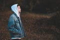 Teen boy outdoors Royalty Free Stock Photo