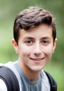 Handsome teenage boy looking at camera Royalty Free Stock Photo