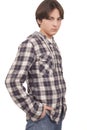 Handsome teenager with hand in pocket Royalty Free Stock Photo