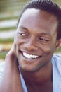 Handsome young african american man smiling Royalty Free Stock Photo