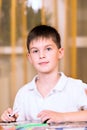 Handsome Young Boy Portrait Royalty Free Stock Photo